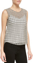 Thumbnail for your product : Theory Filleo Bringa Open-Windowpane High-Low Top
