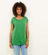 Thumbnail for your product : New Look Maternity Green Wrap Front Nursing T-Shirt