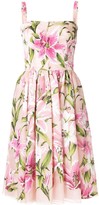 Thumbnail for your product : Dolce & Gabbana Lily Print Flared Style Dress