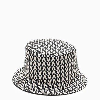 Valentino Garavani Optical V bucket hat black/white