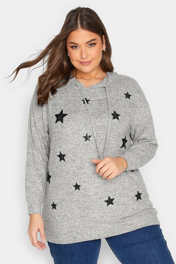 Yours Sequin Star Hoodie ShopStyle