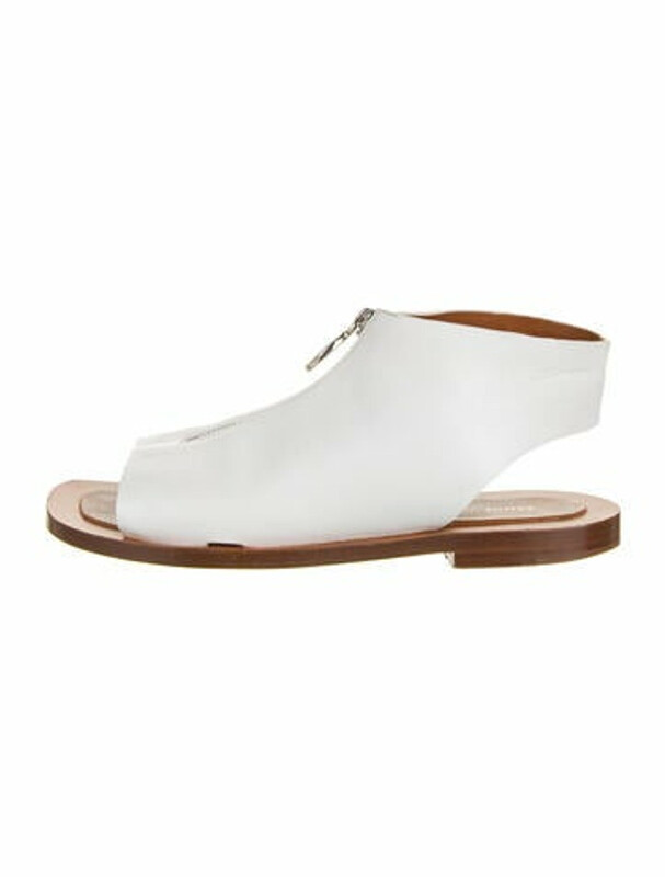 celine white sandals