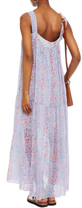 See by Chloe Printed Cotton And Silk-blend Crepon Maxi Dress