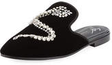 Thumbnail for your product : Giuseppe Zanotti Veronica Crystal-Snake Mule Flat