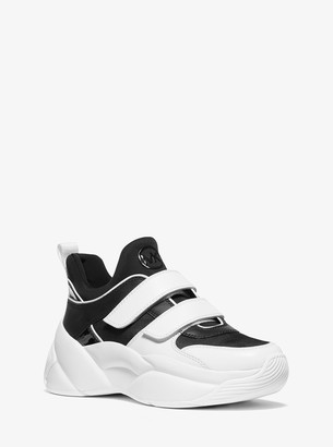 michael kors cameron leather sneaker