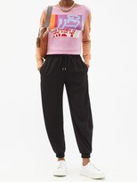 Thumbnail for your product : Chloé Drawstring-waist Pegged Satin-back Crepe Trousers - Black