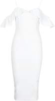 Thumbnail for your product : boohoo Strappy Frill Cold Shoulder Dress