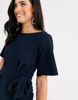 Thumbnail for your product : Closet London Closet wrap front short sleeve dress