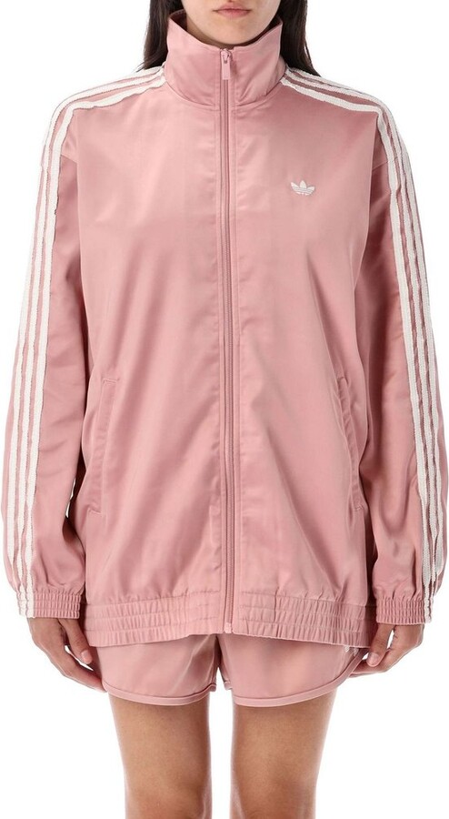 adidas Ruffle 3-Stripes Satin Firebird Track Top