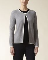 Thumbnail for your product : Jaeger Cashmere Tipped Cardigan