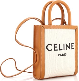 Celine Triomphe Medium Raffia & Leather Basket Tote - ShopStyle