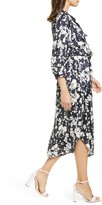 Thumbnail for your product : Joie Emmalyn Floral Satin Midi Shirtdress