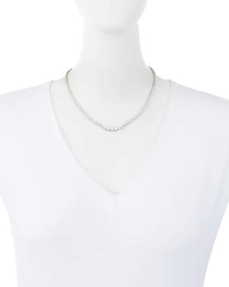 Neiman Marcus Diamonds 14k White Gold Diamond Tennis Necklace, 3.0tcw