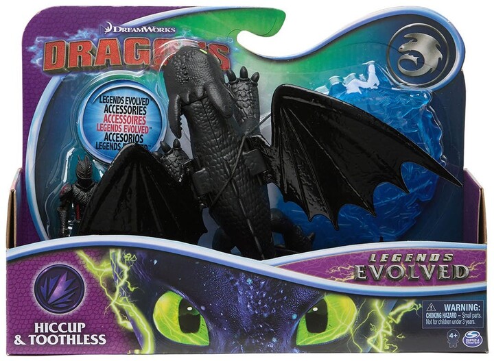 DREAMWORKS HOW TO TRAIN YOUR DRAGON TOOTHLESS LEGENDS EVOLVED TOYS