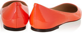 Thumbnail for your product : Jimmy Choo Alina neon patent-leather point-toe flats