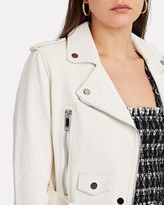 Thumbnail for your product : LTH JKT Mya Cropped Leather Moto Jacket