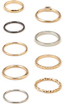 Thumbnail for your product : Forever 21 Twisted & Plated Ring Set