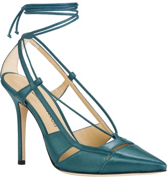 teal coloured ladies shoes