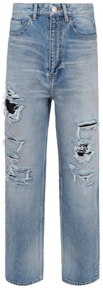 balenciaga split jeans