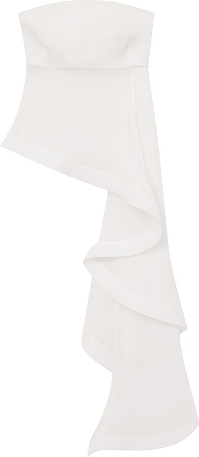 Reiss Women's Rhianna Drape Corset Top - Ivory - Size 2