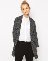 Thumbnail for your product : Fashion Union Longline Jacket In Check