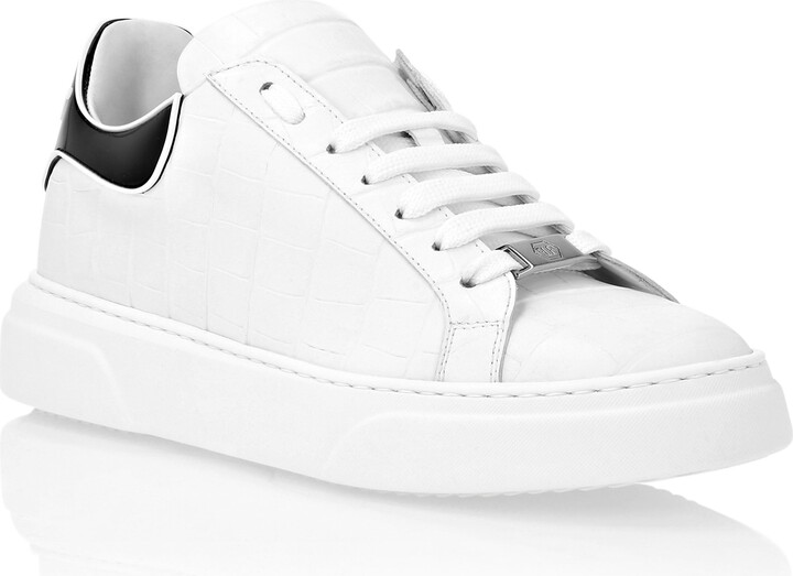 Valentino by Mario Valentino Thor Leather Sneaker, 12, White
