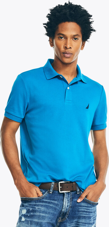 Slim Fit Interlock Deck Polo