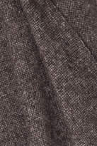 Thumbnail for your product : LAUREN MANOOGIAN Fringed Mélange Alpaca And Pima Cotton-blend Wrap - Dark gray