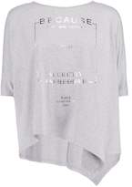 Thumbnail for your product : boohoo Lola Rose Foil Print Oversized Boxy Tee