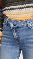 Thumbnail for your product : 7 For All Mankind Asymmetric Front Skinny Jeans