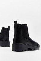 Thumbnail for your product : Nasty Gal Womens Keepin' It Low-Key Faux Leather Cleated Boots - Black - 3