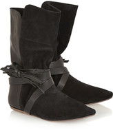 Thumbnail for your product : Isabel Marant Nira suede and leather ankle boots