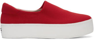 Opening Ceremony Red Cici Slip-On Sneakers