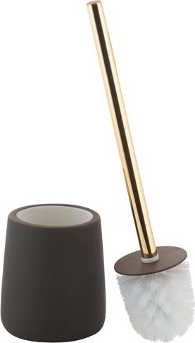 Lisse Wide Bowl Brush with Rubberized Finishing Espresso - Elle Décor