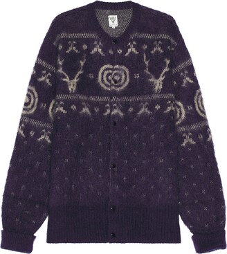 South2West8 Loose Fit Crew Neck Cardigan