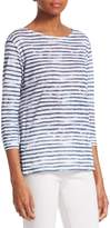 Thumbnail for your product : Majestic Filatures Striped Linen Top