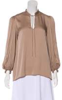 Thumbnail for your product : Theory Silk Long Sleeve Top