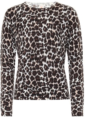 Jardin Des Orangers Leopard-print merino wool sweater