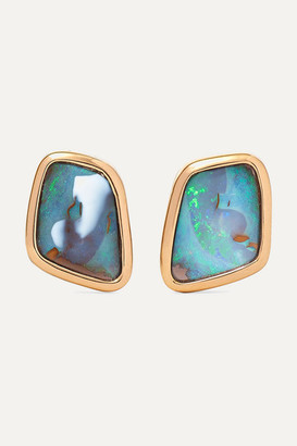 Kimberly + Net Sustain 18-karat Rose Gold Opal Earrings - one size