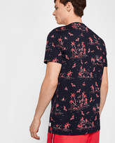 Thumbnail for your product : Ted Baker LAMP Island print cotton T-shirt