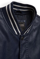Thumbnail for your product : 21men 21 MEN Faux Leather Varsity Jacket