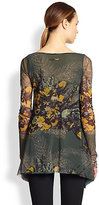 Thumbnail for your product : Jean Paul Gaultier Floral Print Tulle Tunic