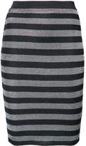 Thumbnail for your product : Alexander Wang fitted striped skirt