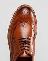 Thumbnail for your product : Base London Orion Hi Shine Brogue Shoes in Tan