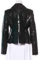 Thumbnail for your product : Emporio Armani Embossed Leather Jacket