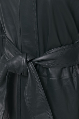 Vince Belted Leather Jacket