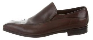Gucci Leather Semi Pointed-Toe Loafers