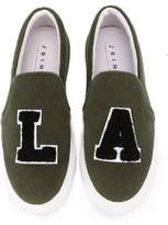 Thumbnail for your product : Joshua Sanders patched slip on sneakers