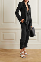 Thumbnail for your product : J.W.Anderson Satin-trimmed Wool-twill Blazer - Black