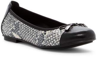Vionic Minna Snake Embossed Ballet Flat - Wide Width Availalbe